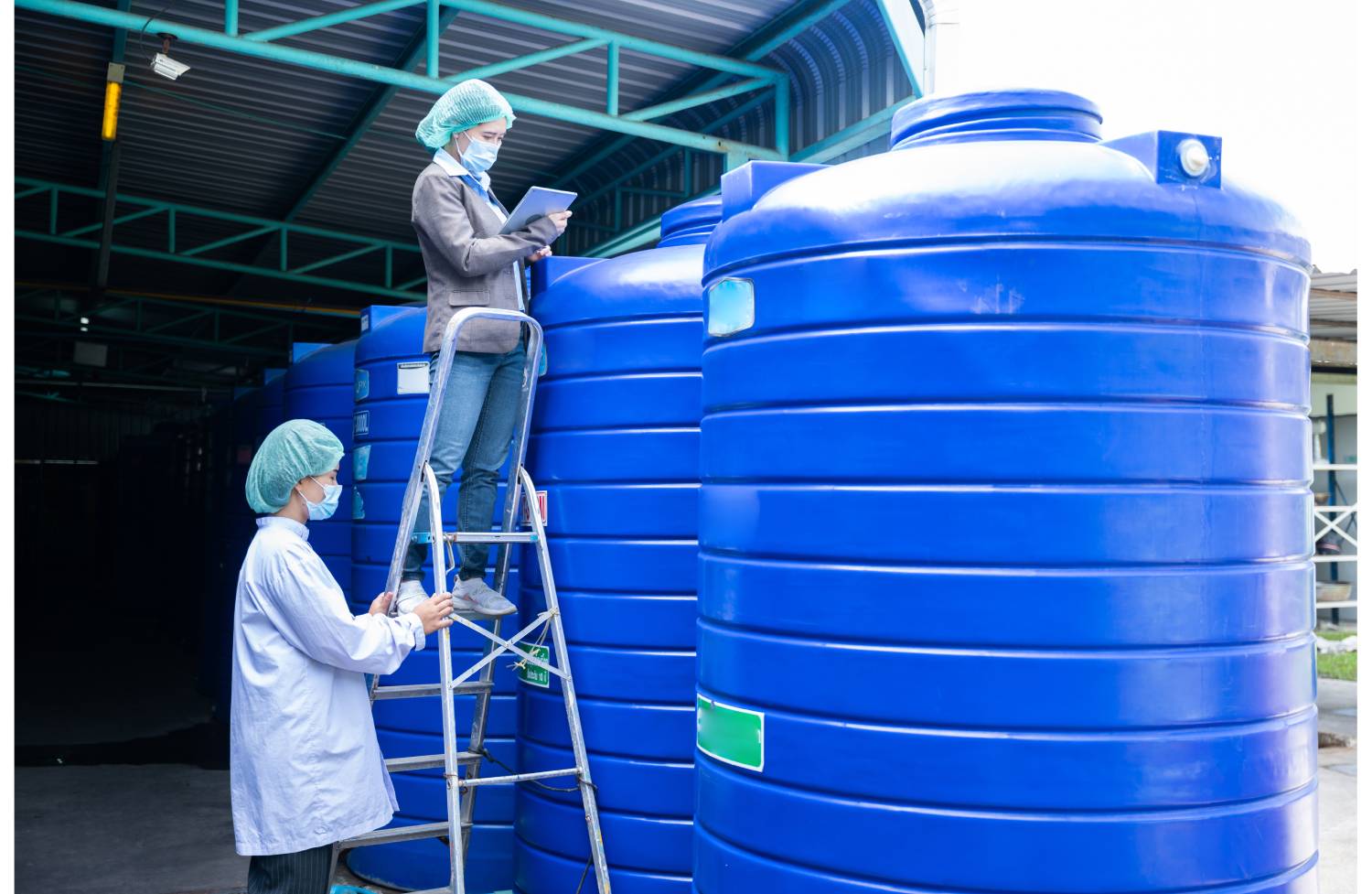 farmer portrait and water tank in farming liquid 2023 11 27 04 55 31 utc 3